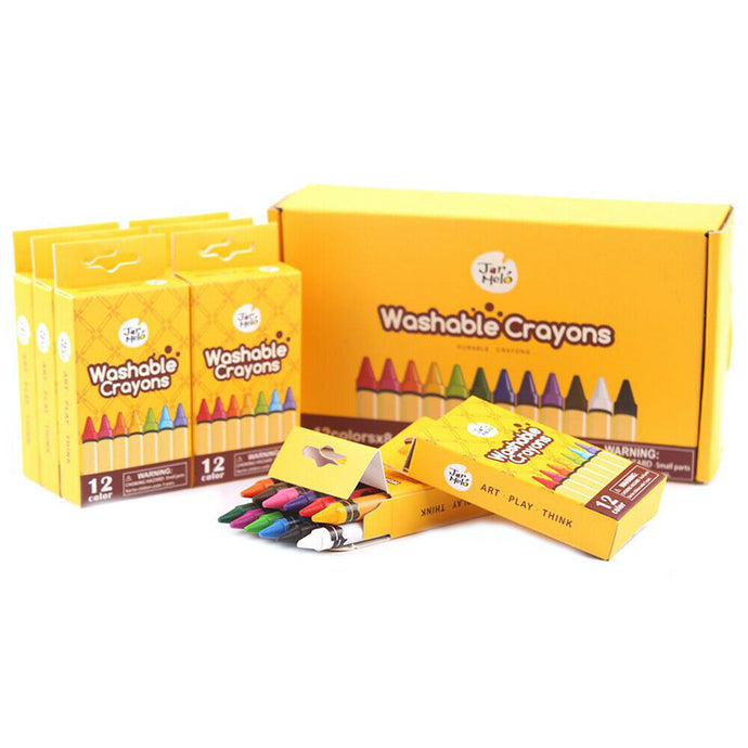 Jar Meló Washable Crayons Bulk Set - 12 COLORS