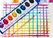 Load image into Gallery viewer, Color Swell Watercolor Paint Pack Wood Brushes 8 Colors